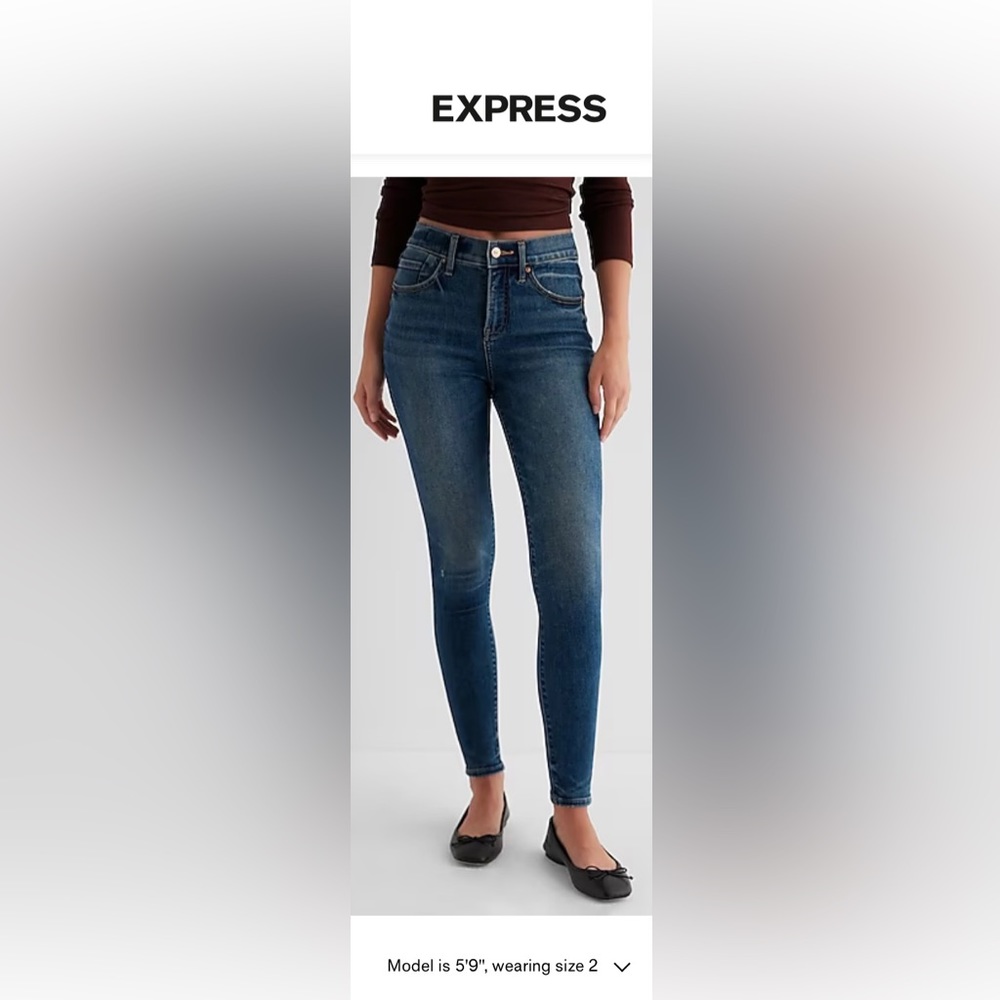EXPRESS MID-RISE SKINNY 6L
